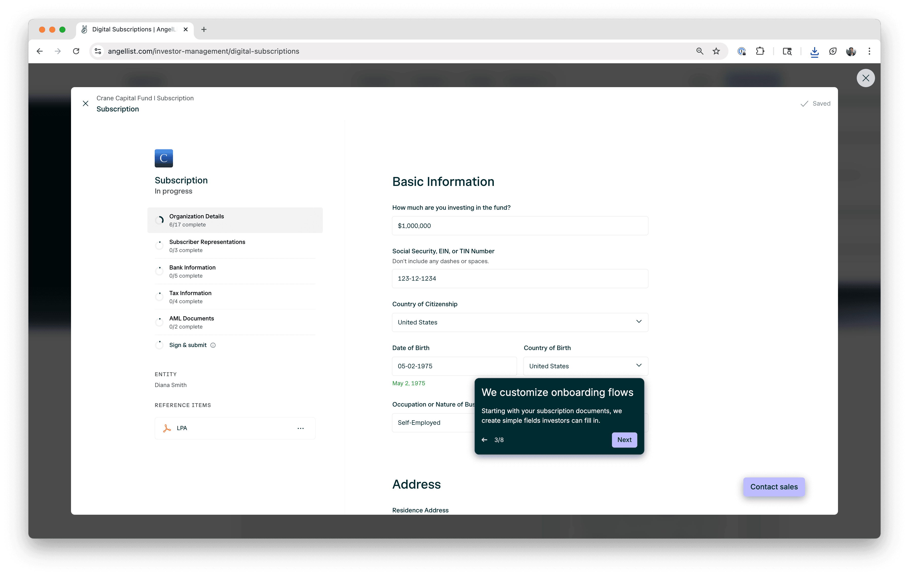 Digital Subscriptions Demo
